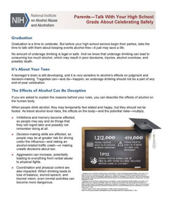 Parents—Talk With Your High School Grads About Celebrating Safely